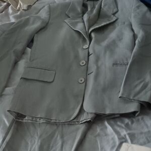 Gray Blazer and Pants Set